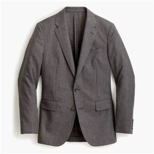 J. Crew Slim-fit Unstructured Suit Jacket in Cotton Linen: Gray: Size XS